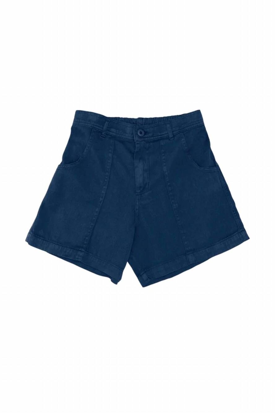 NEW JUNGMAVEN women's venice short in deep indigo organic